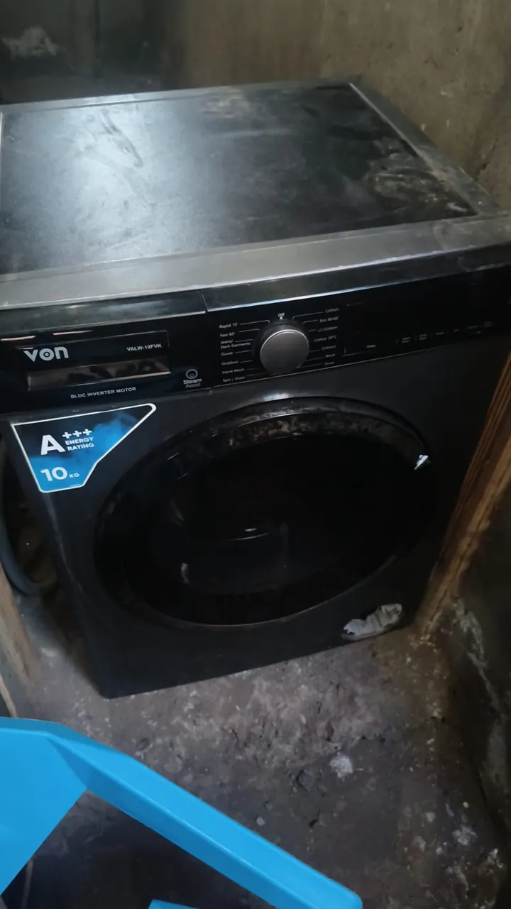 Von front-load washing machine before repair