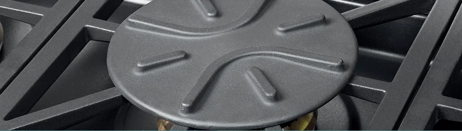 Cooker burner caps and rings